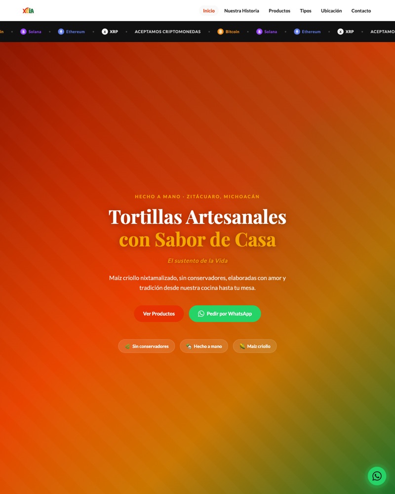 Xela Tortillas — tortillas artesanales